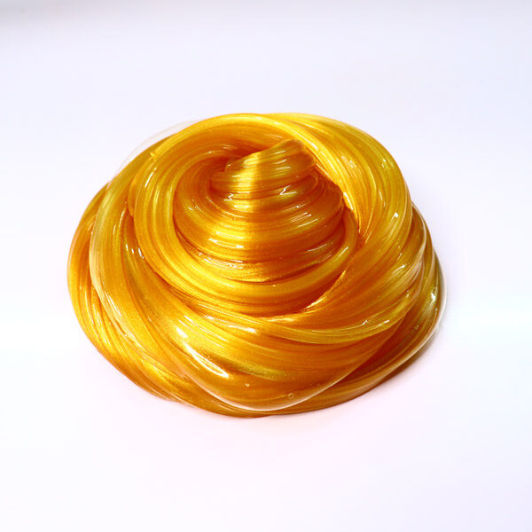 اسلایم متالیک ترقه ای طلایی