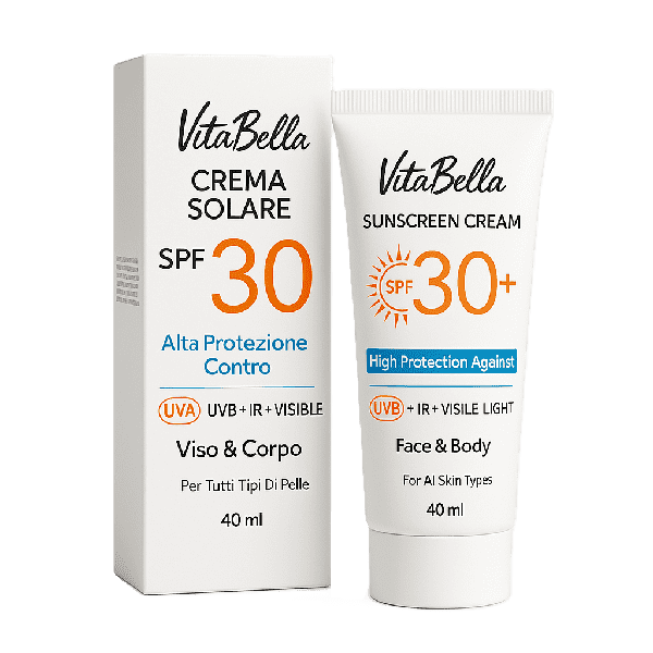 کرم ضدآفتاب ویتابلا spf30 بی رنگ